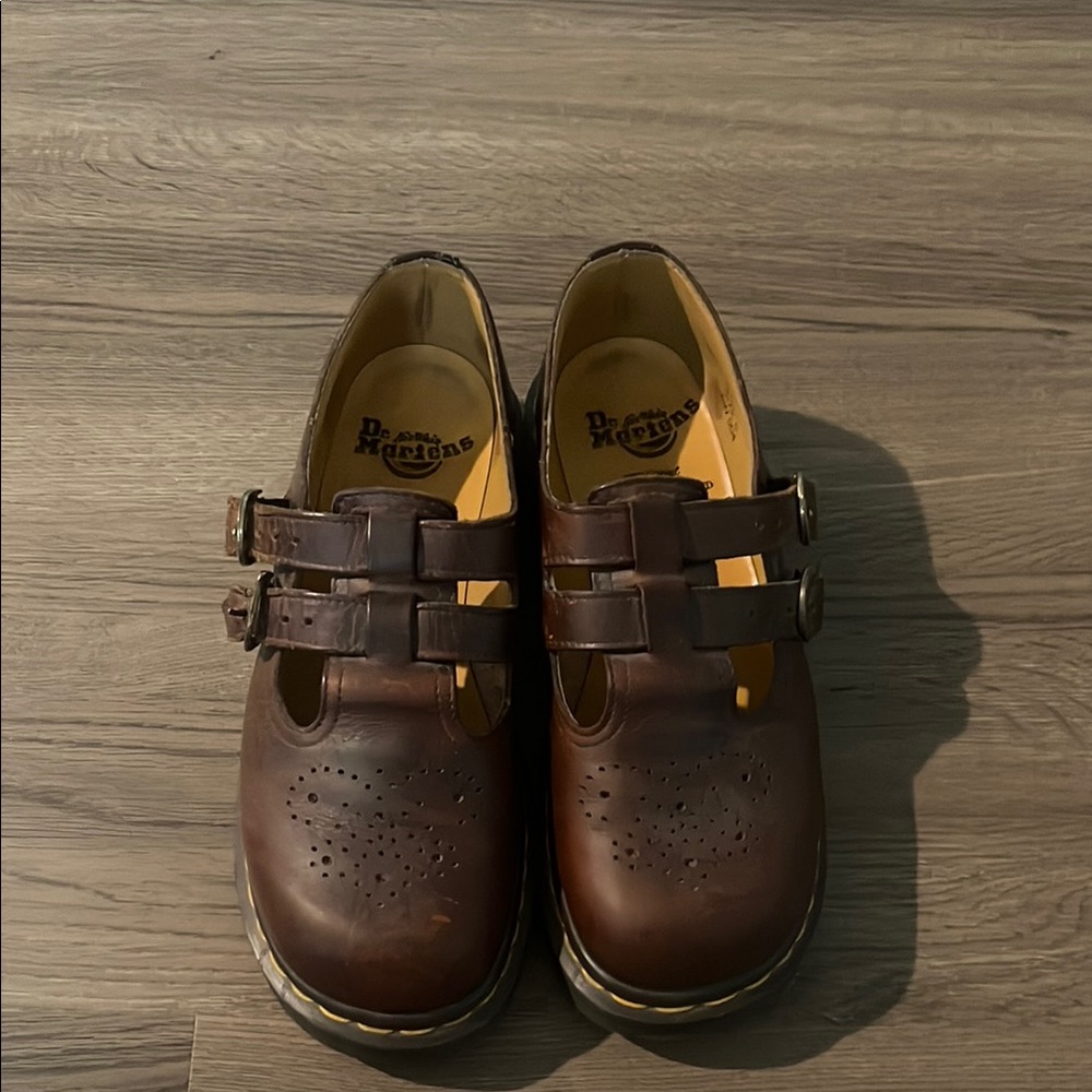 Dr. Martens Brown Leather Mary Jane Shoes women’s - 8